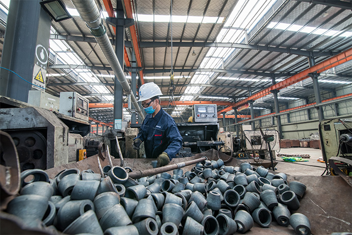 长春网架配件-锥头加工车间